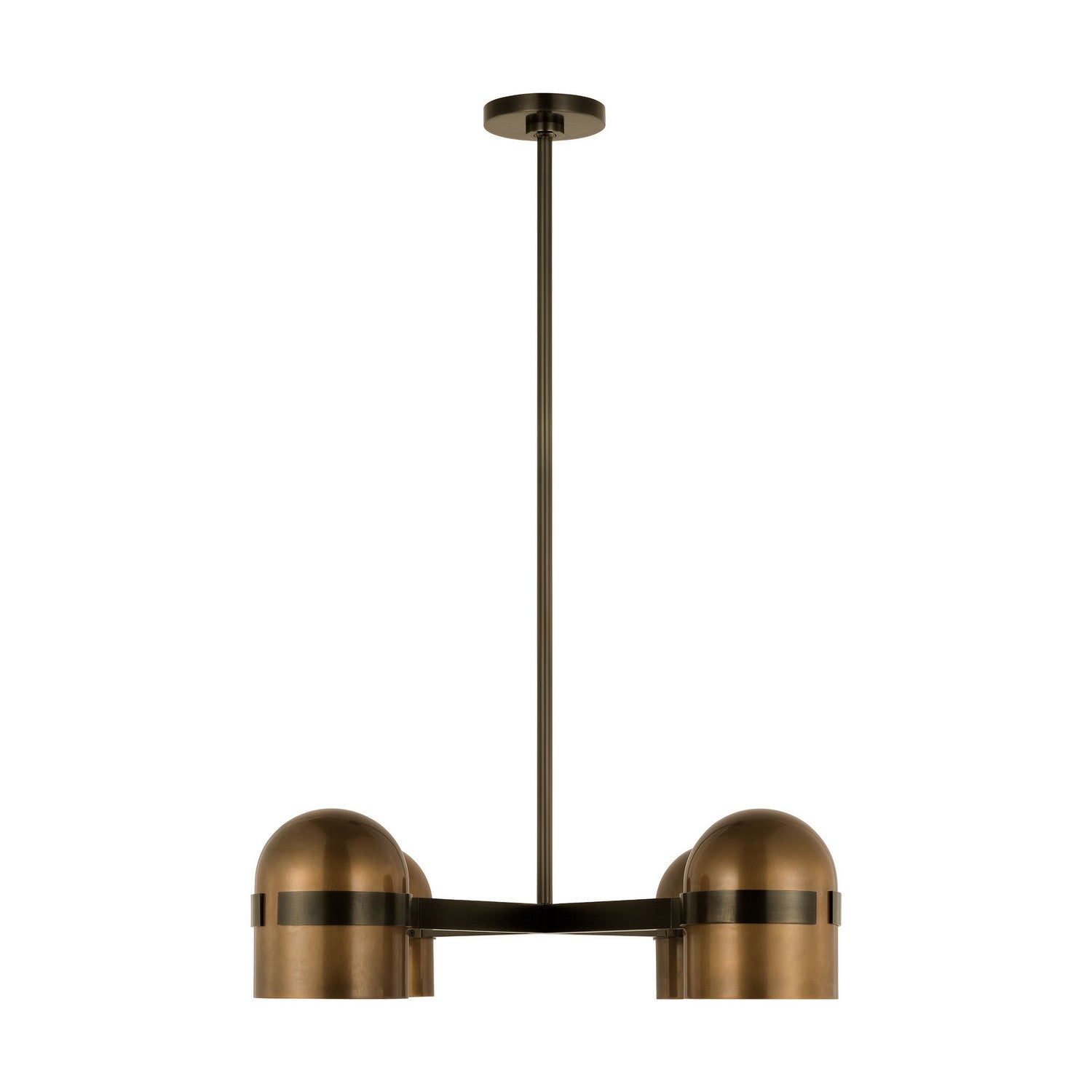 Visual Comfort Modern - AKCH33527BDZ/BWB - LED Chandelier - Octavia - Blackened Bronze/Bright Worn Brass