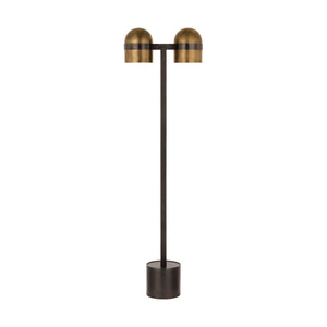 Visual Comfort Modern - AKFL34127BDZ/BWB - LED Floor Lamp - Octavia - Blackened Bronze/Bright Worn Brass