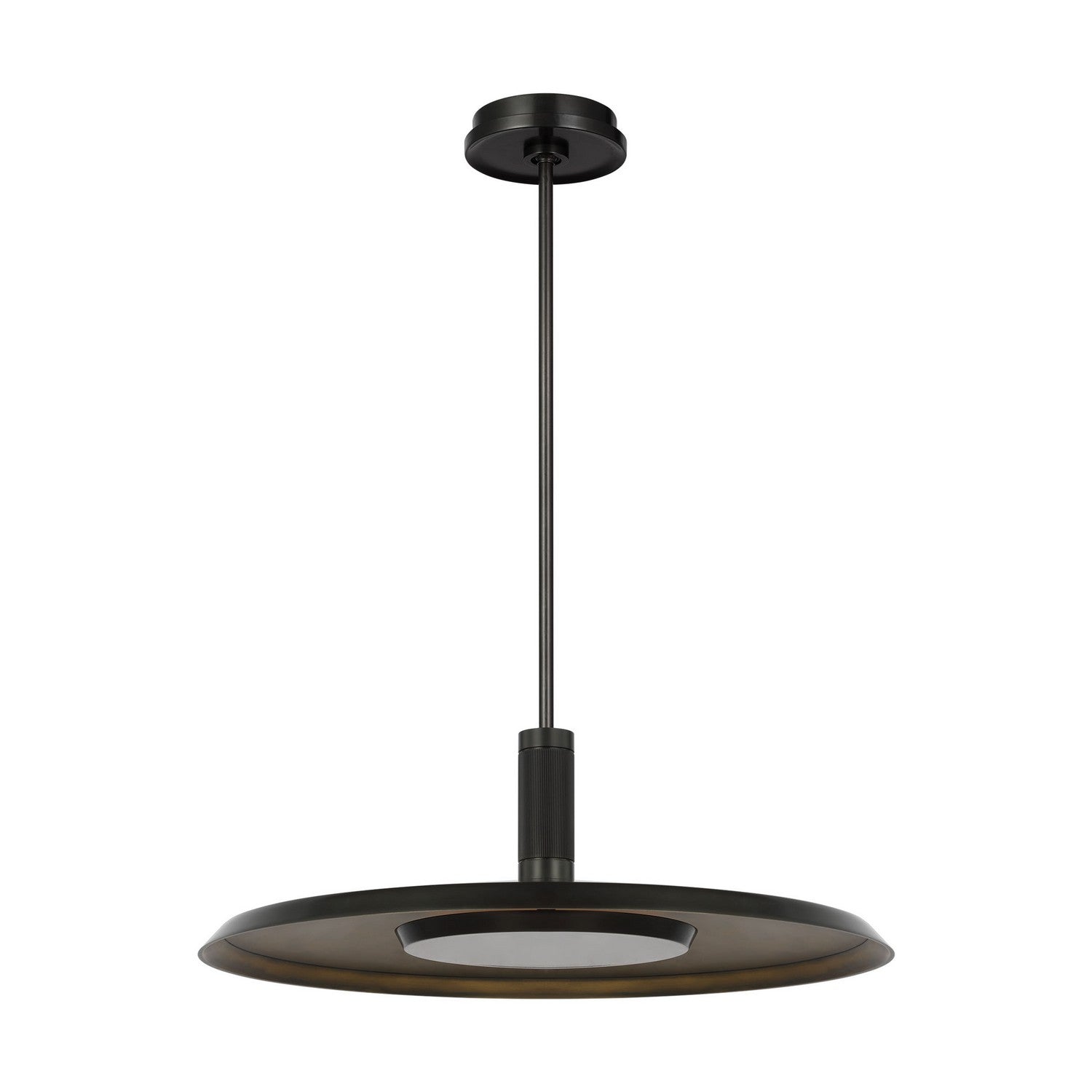 Visual Comfort Modern - AKPD17027BZ/DB - LED Pendant - Saucer - Dark Bronze/Darkened Brass