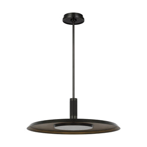 Visual Comfort Modern - AKPD17027BZ/DB - LED Pendant - Saucer - Dark Bronze/Darkened Brass