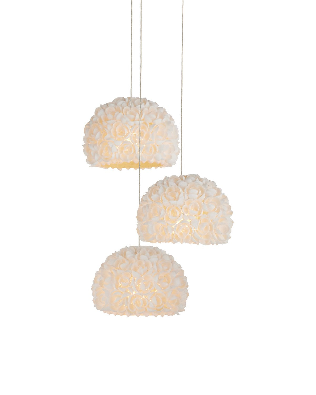 Currey and Company - 9000-1178 - Three Light Pendant - Virtu - Natural