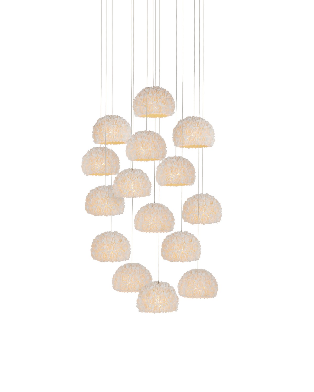 Currey and Company - 9000-1180 - 15 Light Pendant - Virtu - Natural