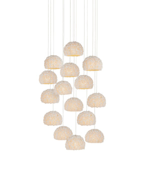 Currey and Company - 9000-1180 - 15 Light Pendant - Virtu - Natural