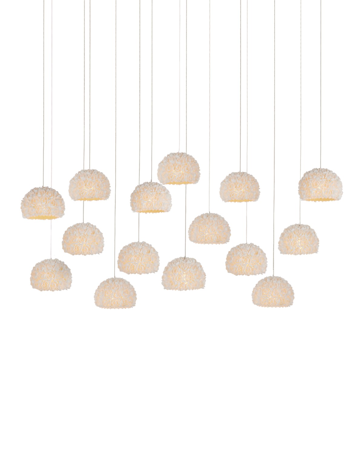 Currey and Company - 9000-1181 - 15 Light Pendant - Virtu - Natural