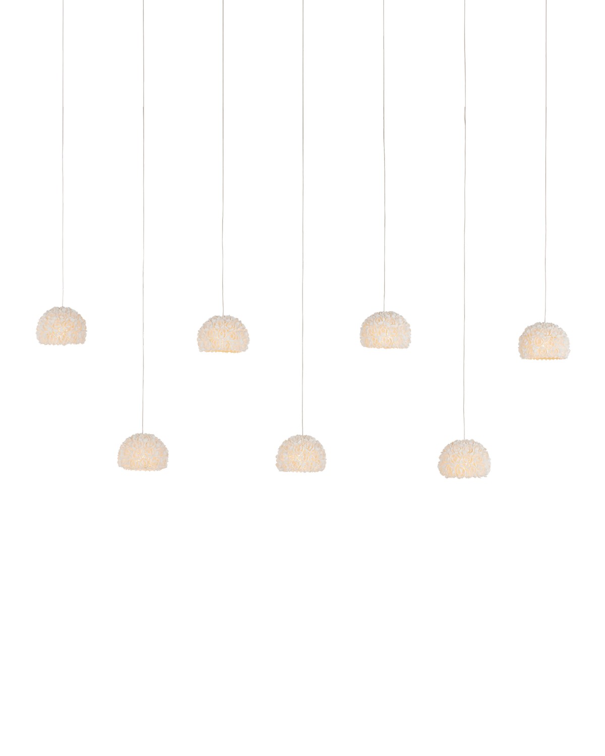 Currey and Company - 9000-1184 - Seven Light Pendant - Virtu - Natural