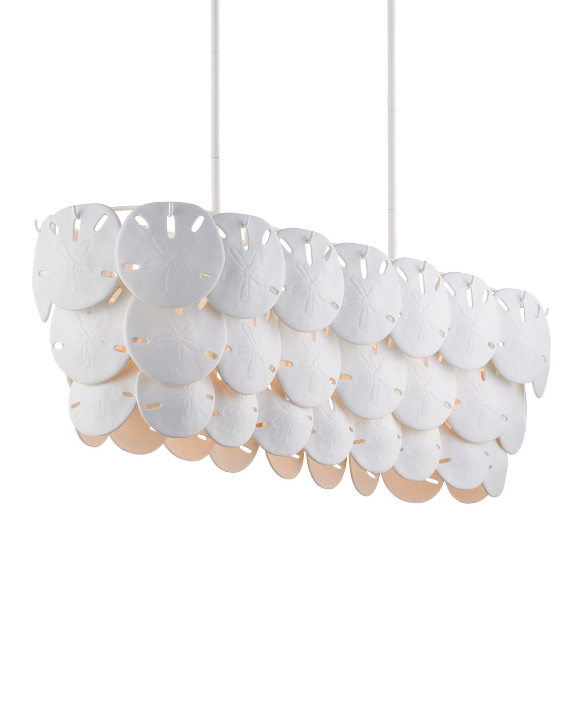 Currey and Company - 9000-1203 - Five Light Chandelier - Sugar White/White