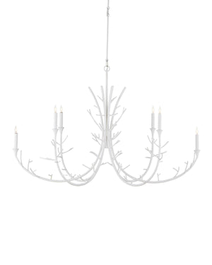 Currey and Company - 9000-1207 - Six Light Chandelier - Gesso White