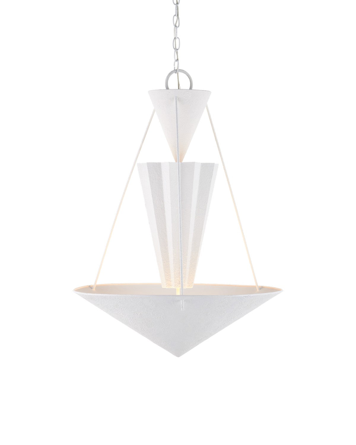 Currey and Company - 9000-1223 - One Light Chandelier - Yeso Blanco