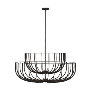 Visual Comfort Modern - SLCH33127AI - LED Chandelier - Sanchi - Aged Iron