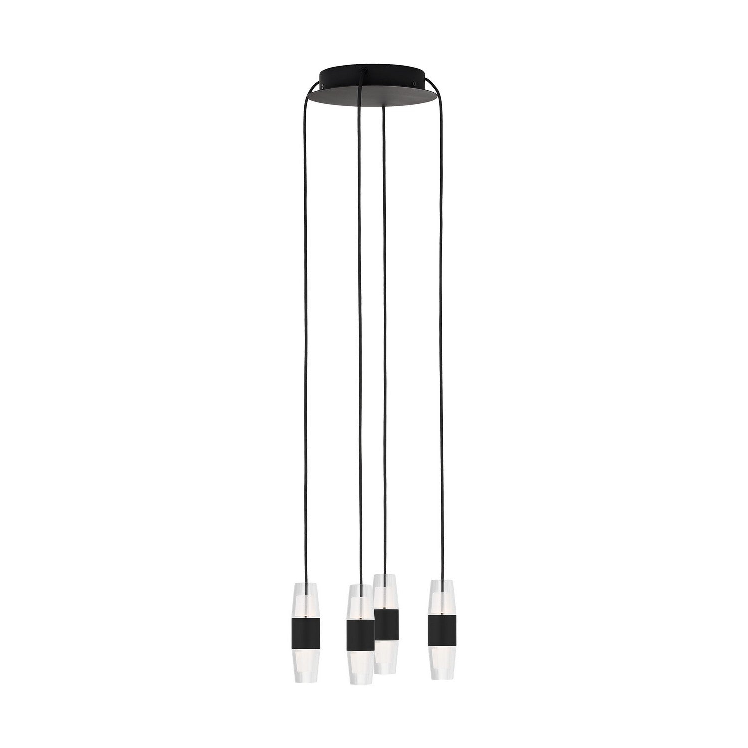 Visual Comfort Modern - SLCH38327B - LED Chandelier - Lassell - Nightshade Black