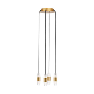 Visual Comfort Modern - SLCH38327NB - LED Chandelier - Lassell - Natural Brass