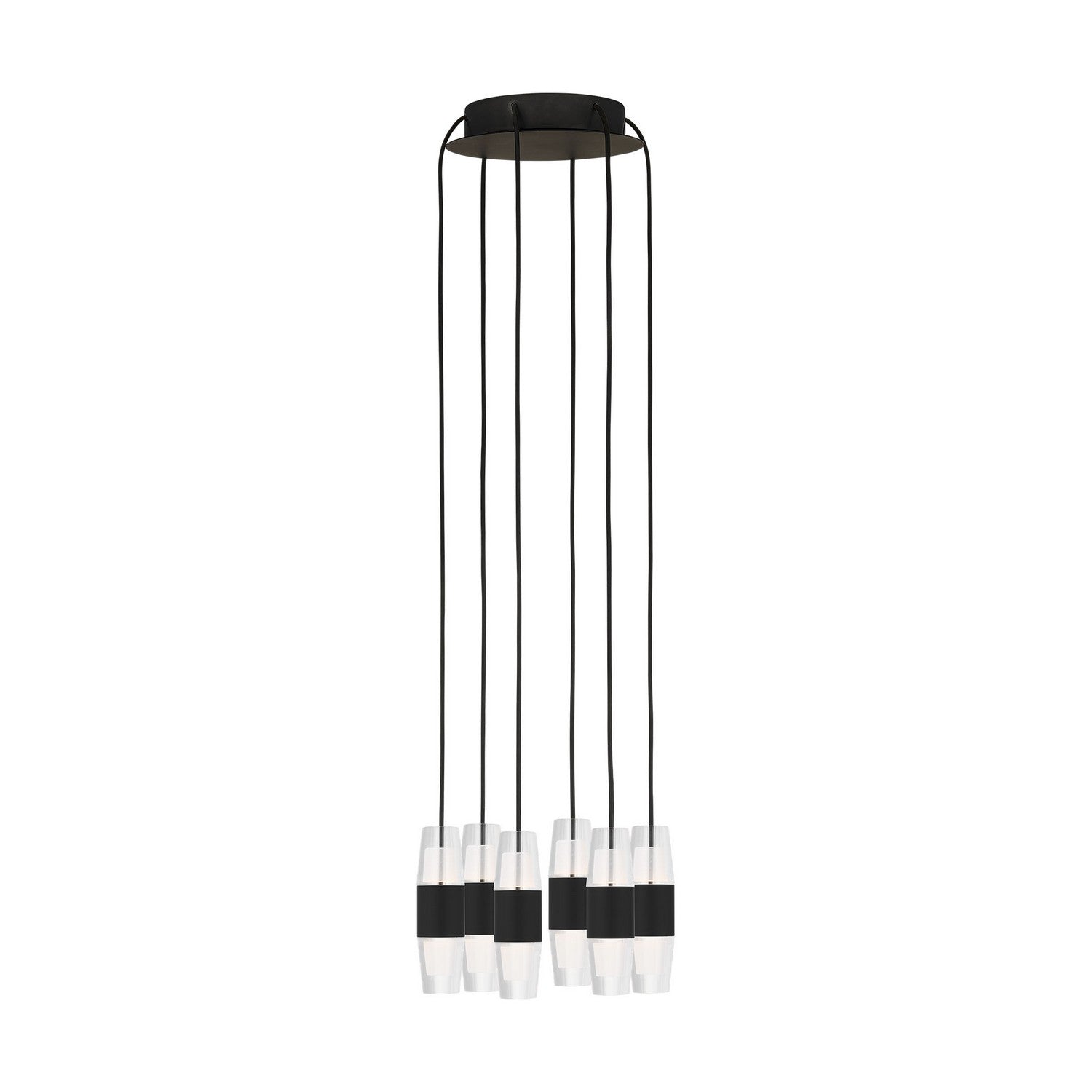 Visual Comfort Modern - SLCH38427B - LED Chandelier - Lassell - Nightshade Black