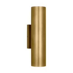 Visual Comfort Modern - SLOWS28927NB - LED Outdoor Wall Mount - Pressa - Natural Brass