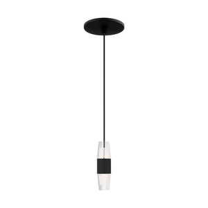 Visual Comfort Modern - SLPD38127B - LED Pendant - Lassell - Nightshade Black