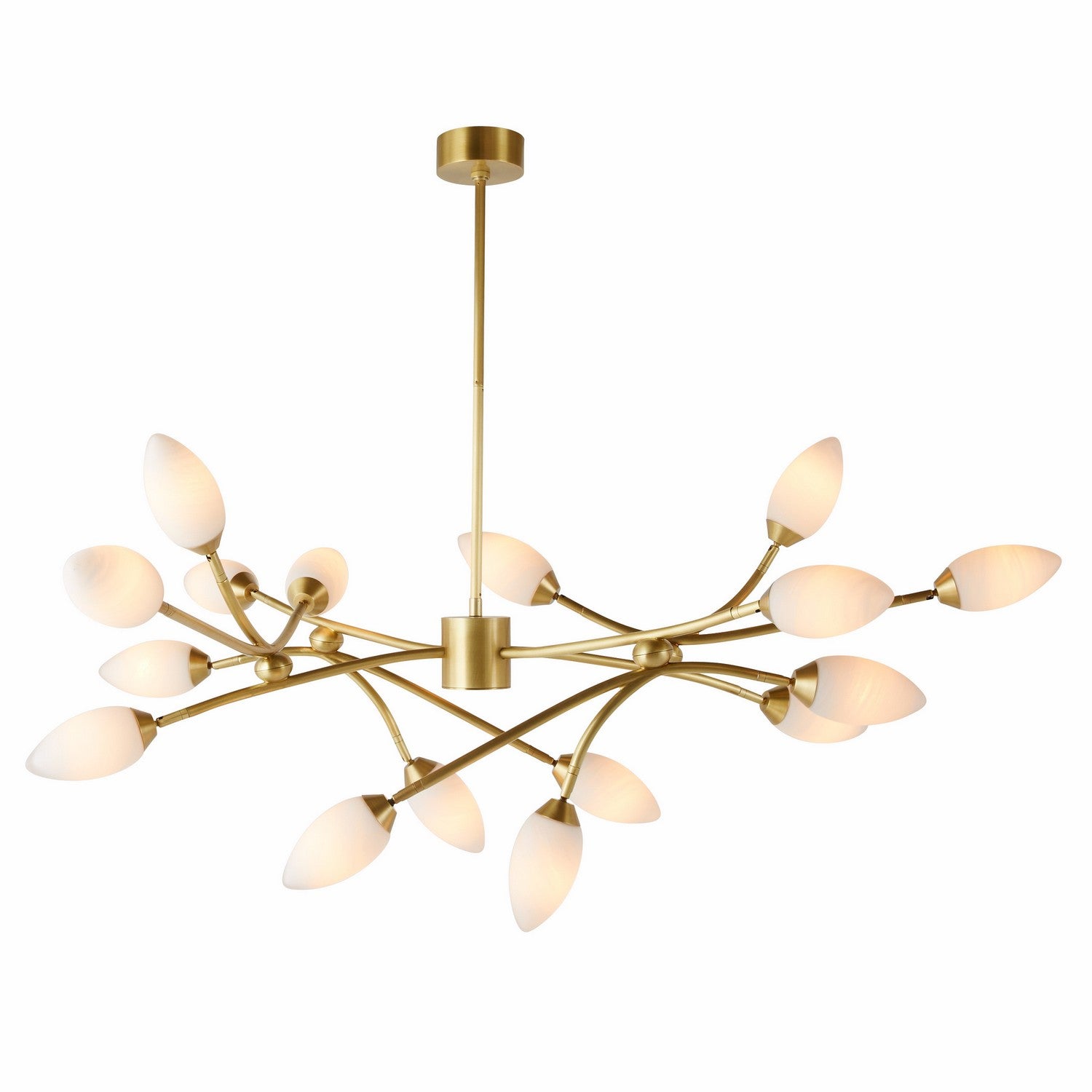 Arteriors - DLC22 - 16 Light Chandelier - Ember - Antique Brass/Matte Swirl