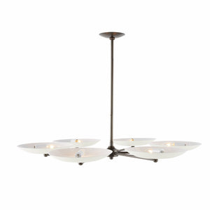 Arteriors - DLC27 - Six Light Chandelier - Griffith - Bone/English Bronze