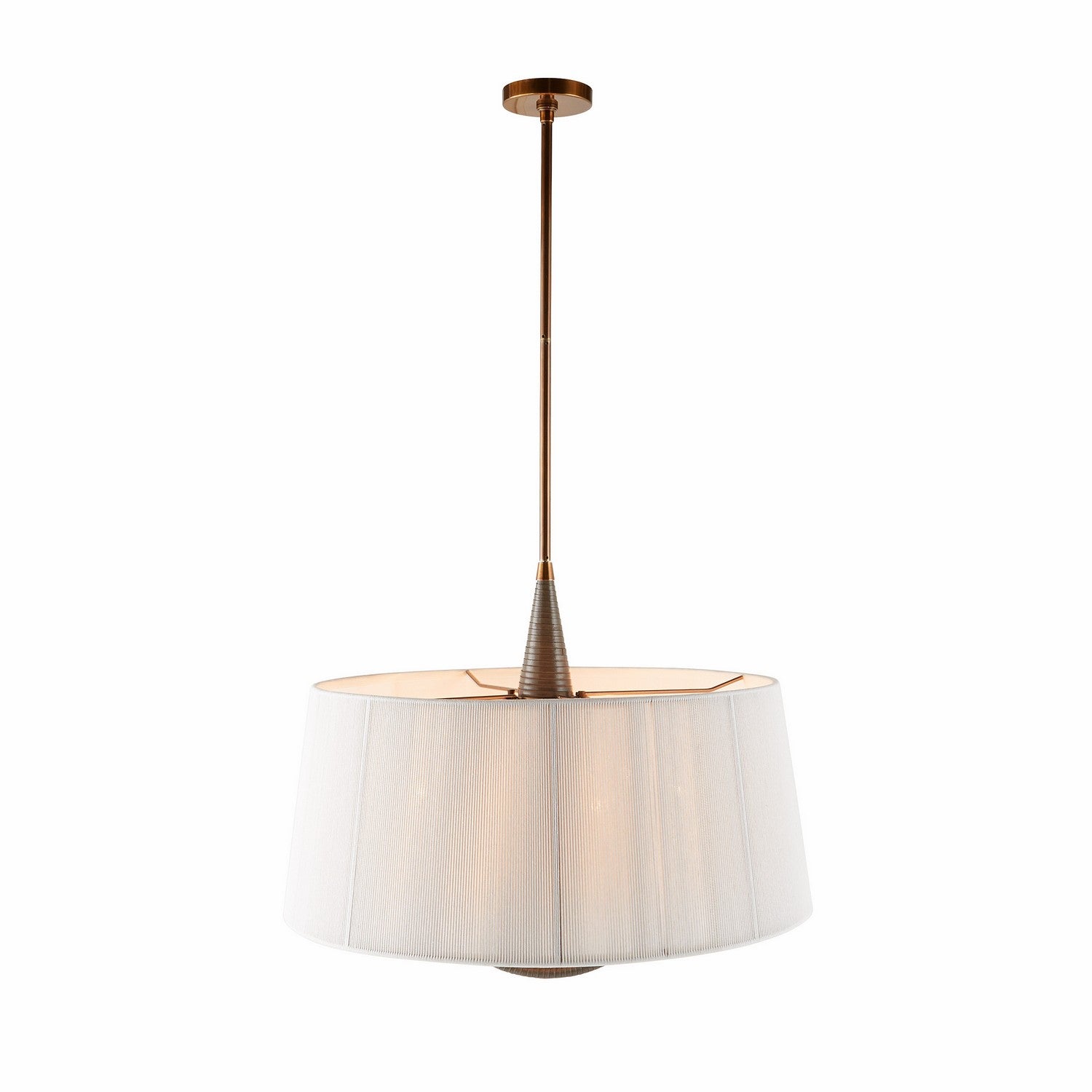 Arteriors - DMC26 - Six Light Pendant - Middlebury - Graphite/Graphite/Heritage Brass