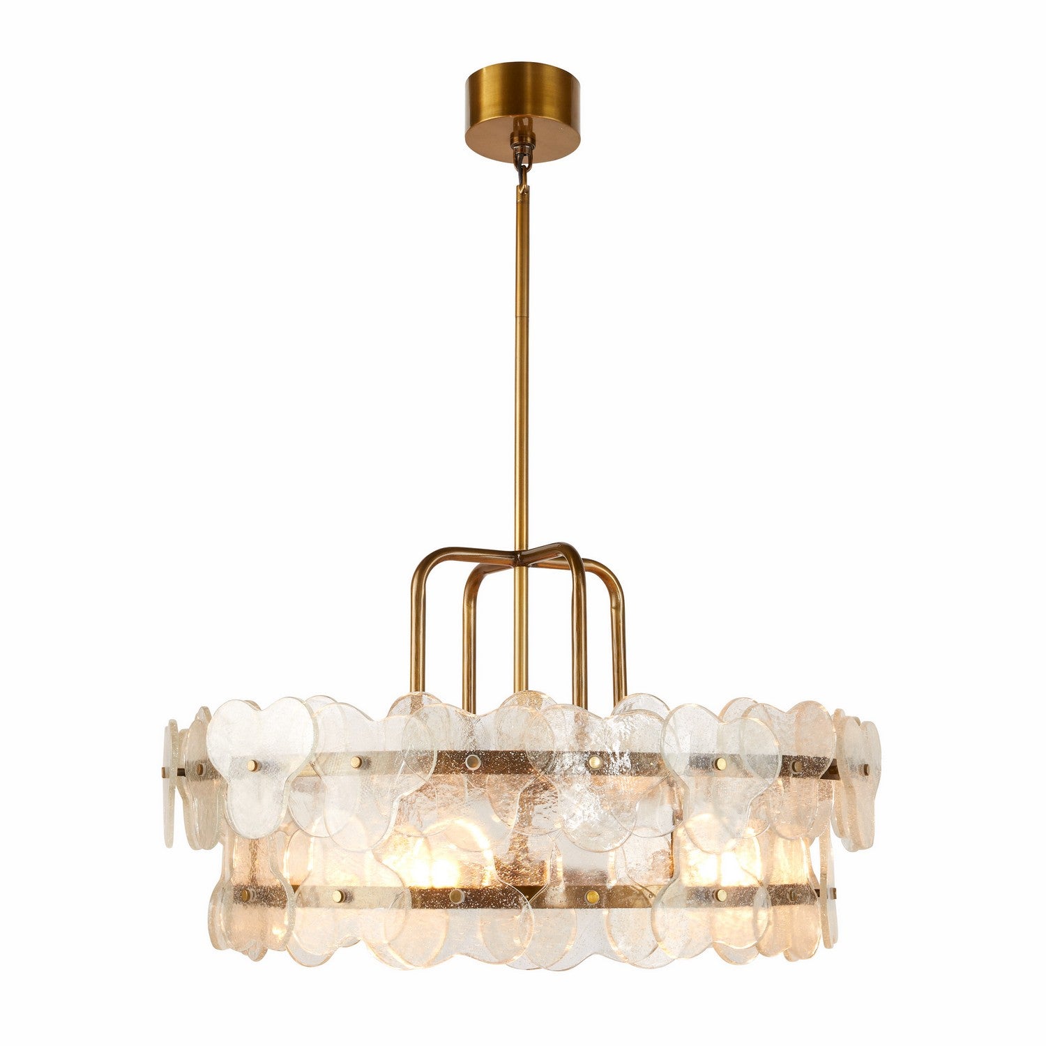 Arteriors - DMI15 - Four Light Chandelier - Cascade - Clear/Antique Brass