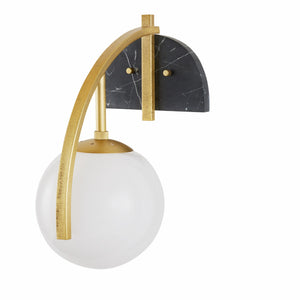 Arteriors - DWC36 - One Light Wall Sconce - Dipper - Opal/Antique Brass/Black