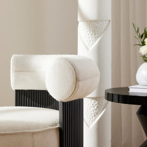 Arteriors - FRI13 - Chair - Erhart - White/Ebony