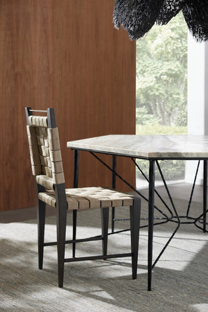 Arteriors - FRI19 - Dining Chair - Lakewood - Stone/Stone/Ebony/Antique Brass