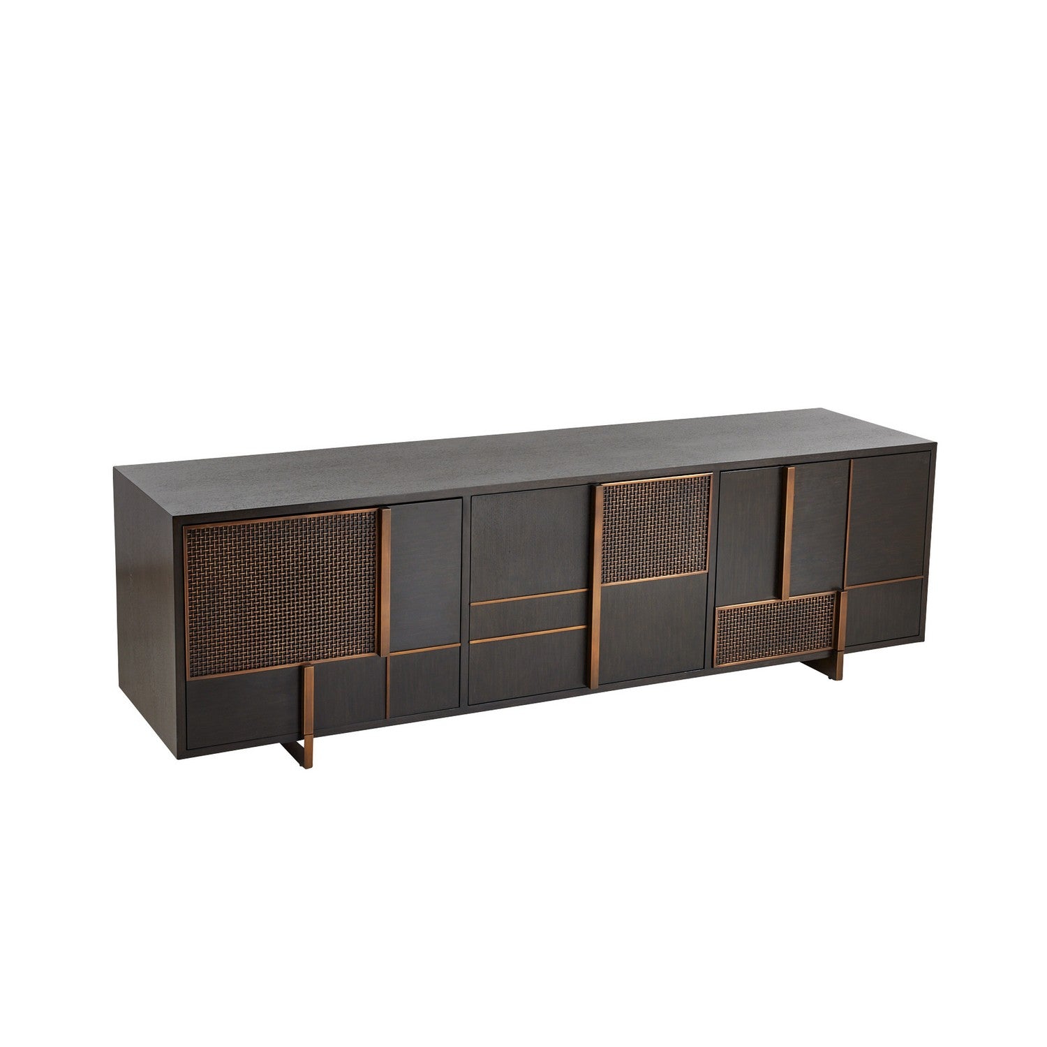 Arteriors - FZS11 - Credenza - Demi - Ebony/Antique Brass/Ebony