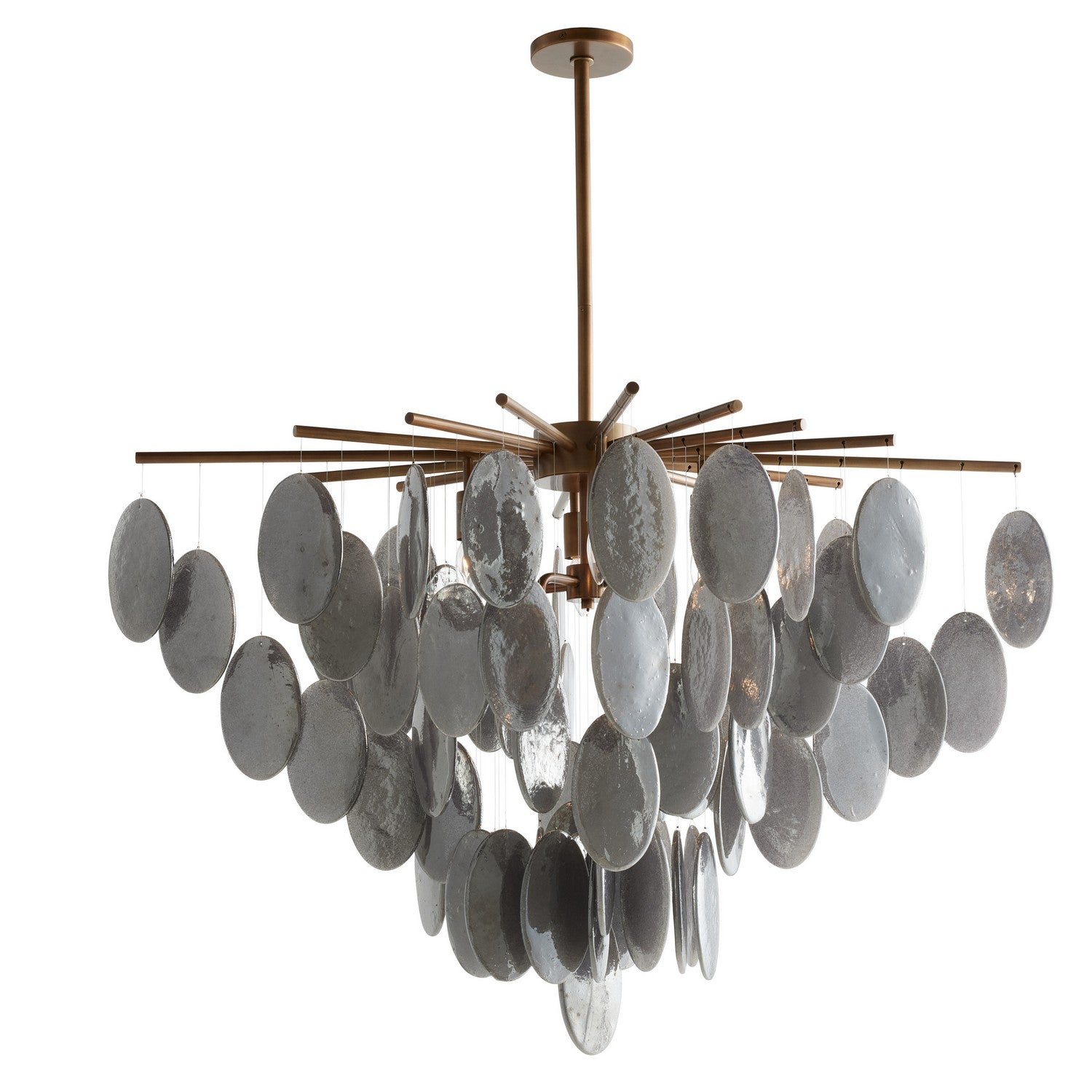 Arteriors - GJDLC01 - Eight Light Chandelier - Tiffany - Antique Brass/Smoke Luster/Antique Brass