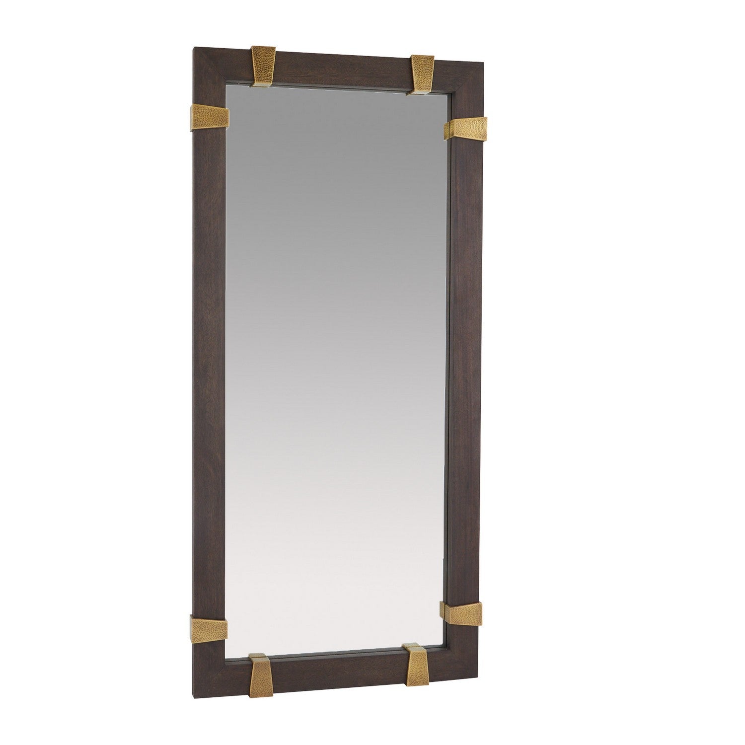 Arteriors - WMI53 - Floor Mirror - Covington - Sable/Antique Brass/Plain