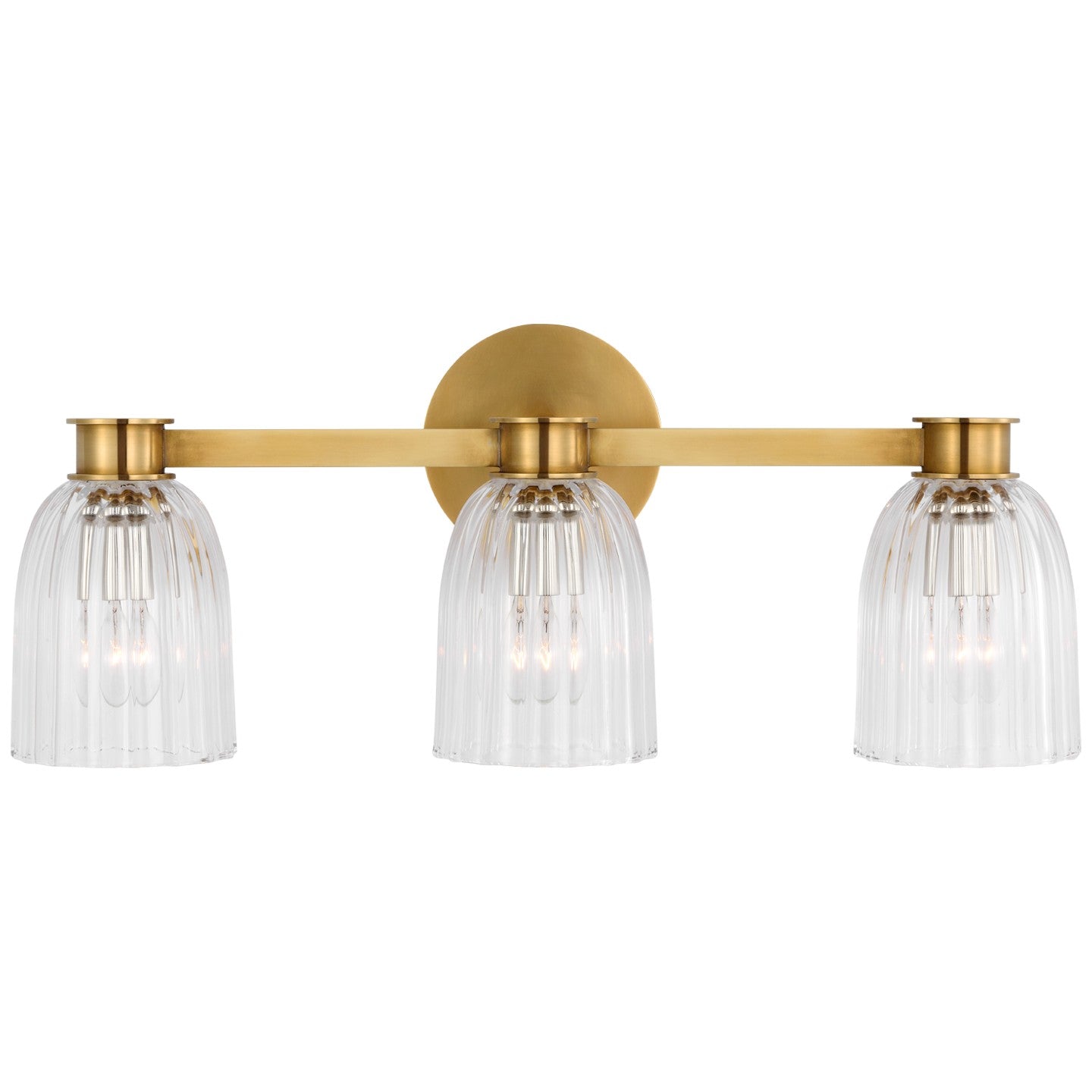 Visual Comfort Signature - ARN 2503HAB-CG - LED Vanity Light - Asalea - Hand-Rubbed Antique Brass