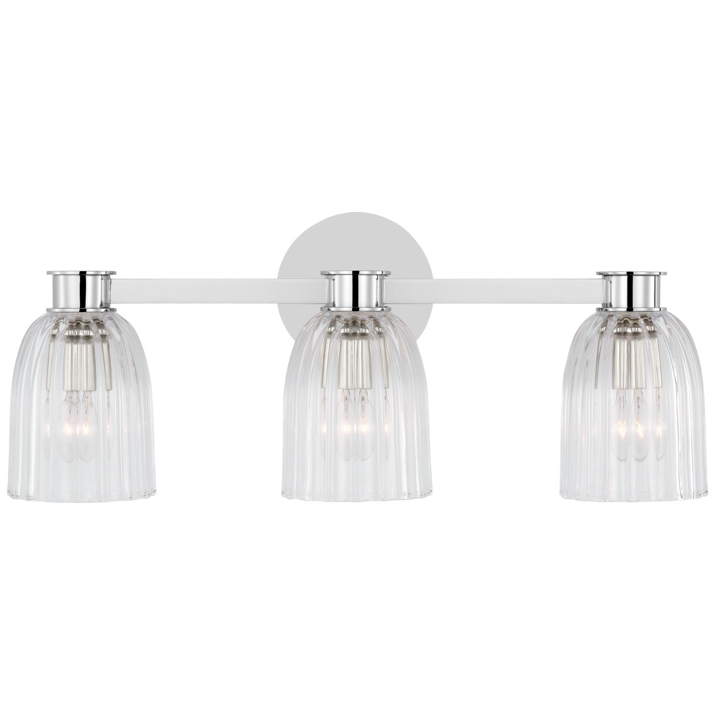 Visual Comfort Signature - ARN 2503PN-CG - LED Vanity Light - Asalea - Polished Nickel