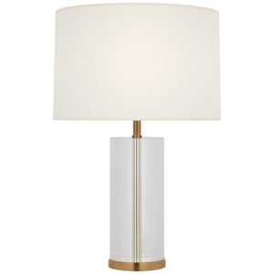 Visual Comfort Signature - ARN 3023CG/HAB-L-CL - LED Accent Lamp - Lineham - Crystal and Hand-Rubbed Antique Brass