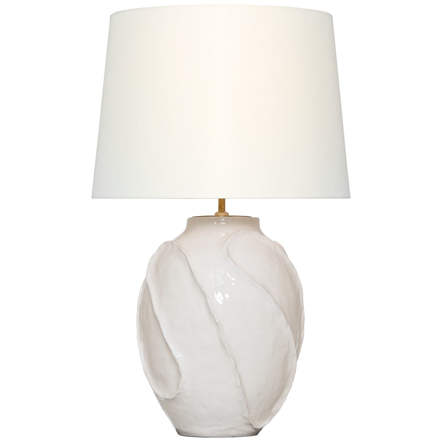 Visual Comfort Signature - ARN 3684GWC-L - LED Table Lamp - Idalia - Glossy White Crackle