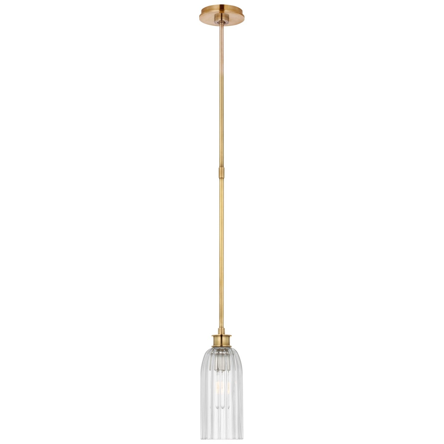 Visual Comfort Signature - ARN 5505HAB-CG - LED Pendant - Asalea - Hand-Rubbed Antique Brass