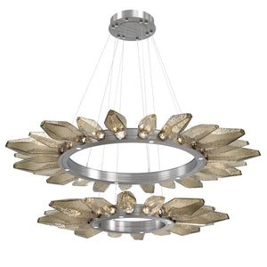 Hammerton Studio - CHB0050-2T-SN-CB-CA1-L1 - LED Chandelier - Rock Crystal - Satin Nickel