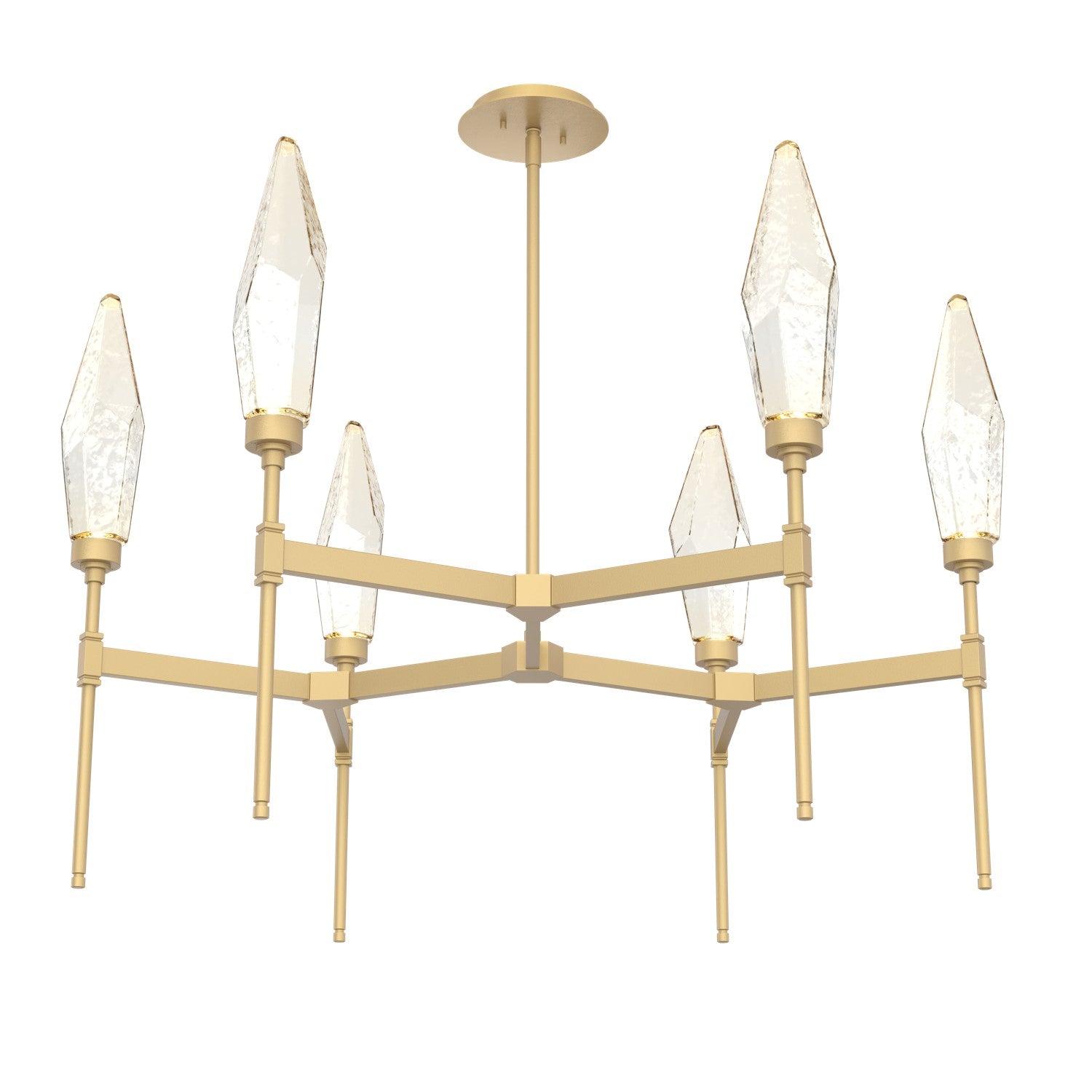 Hammerton Studio - CHB0050-37-GB-CA-001-L1 - LED Chandelier - Rock Crystal - Gilded Brass