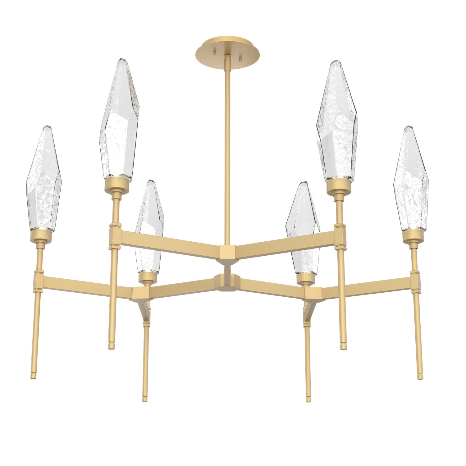 Hammerton Studio - CHB0050-37-GB-CC-001-L1 - LED Chandelier - Rock Crystal - Gilded Brass