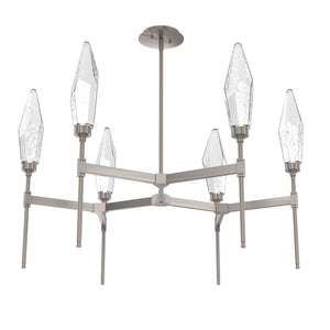 Hammerton Studio - CHB0050-37-GM-CC-001-L1 - LED Chandelier - Rock Crystal - Gunmetal