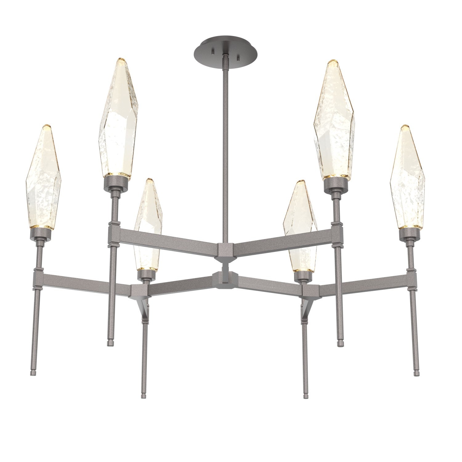 Hammerton Studio - CHB0050-37-GP-CA-001-L1 - LED Chandelier - Rock Crystal - Graphite