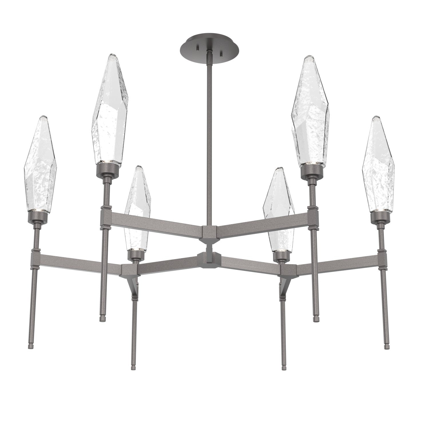 Hammerton Studio - CHB0050-37-GP-CC-001-L1 - LED Chandelier - Rock Crystal - Graphite