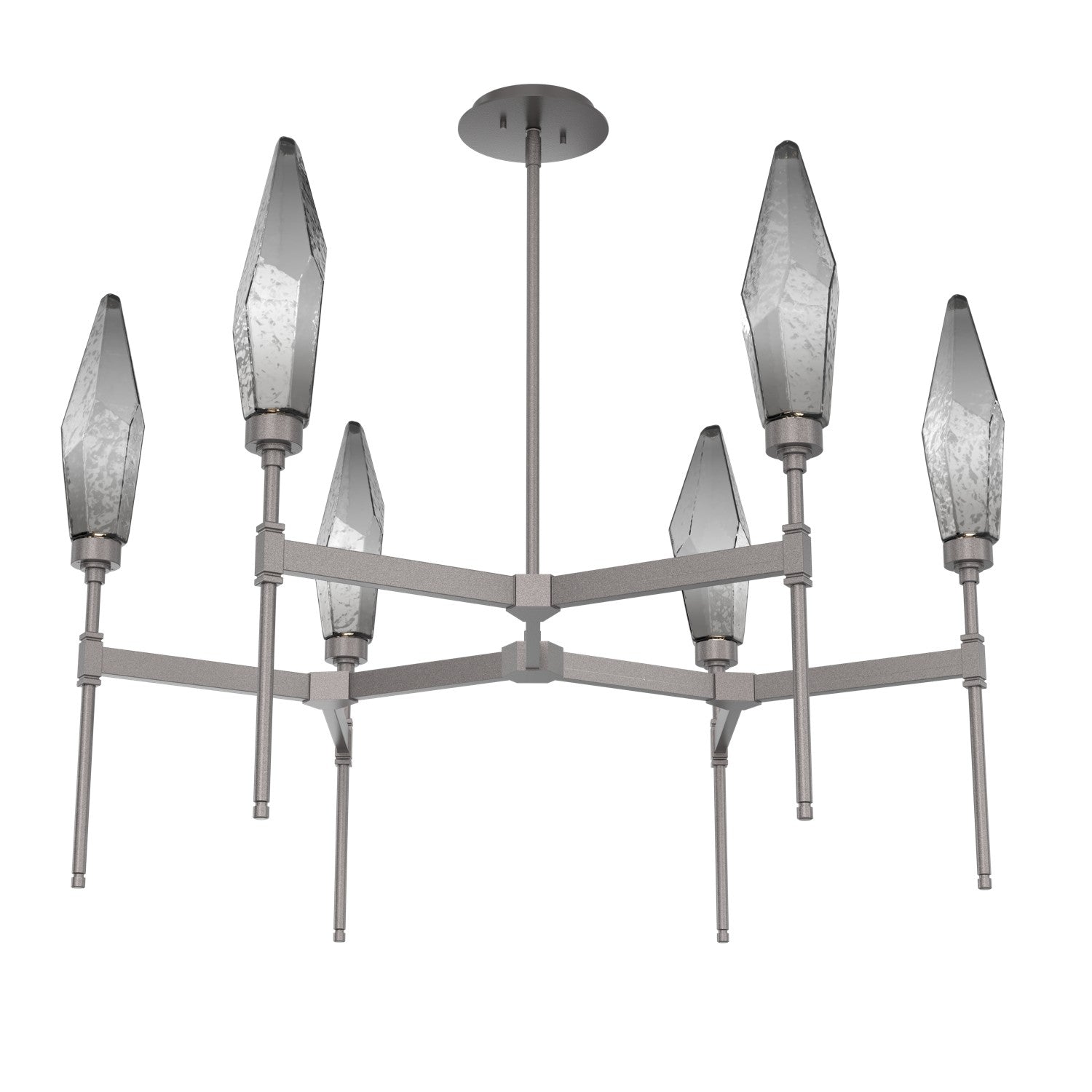 Hammerton Studio - CHB0050-37-GP-CS-001-L1 - LED Chandelier - Rock Crystal - Graphite