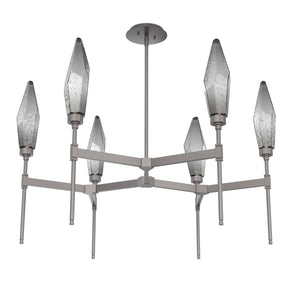 Hammerton Studio - CHB0050-37-GP-CS-001-L1 - LED Chandelier - Rock Crystal - Graphite