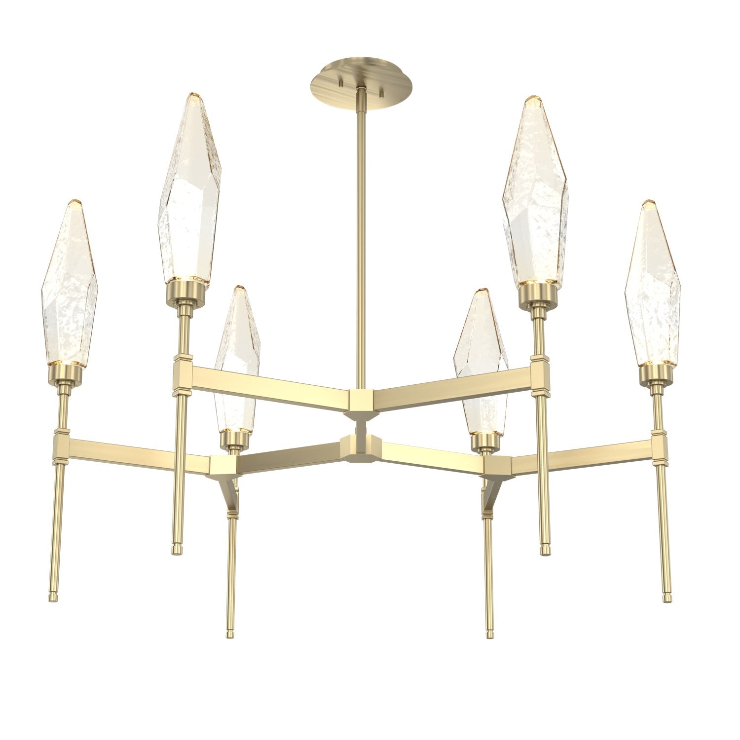 Hammerton Studio - CHB0050-37-HB-CA-001-L1 - LED Chandelier - Rock Crystal - Heritage Brass