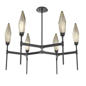 Hammerton Studio - CHB0050-37-MB-CB-001-L1 - LED Chandelier - Rock Crystal - Matte Black