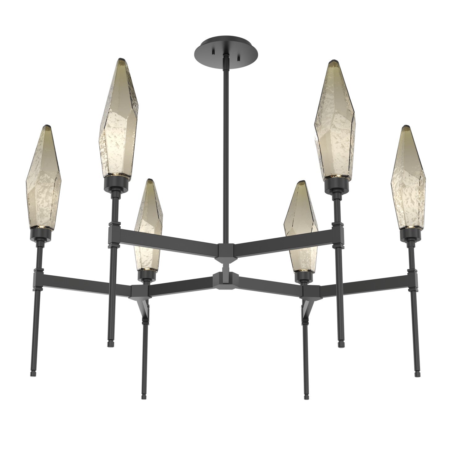 Hammerton Studio - CHB0050-37-MB-CB-001-L3 - LED Chandelier - Rock Crystal - Matte Black