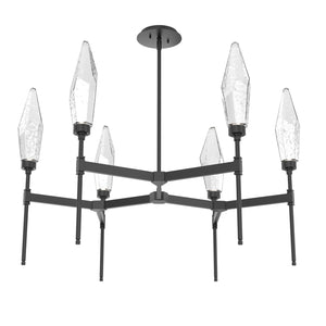 Hammerton Studio - CHB0050-37-MB-CC-001-L1 - LED Chandelier - Rock Crystal - Matte Black