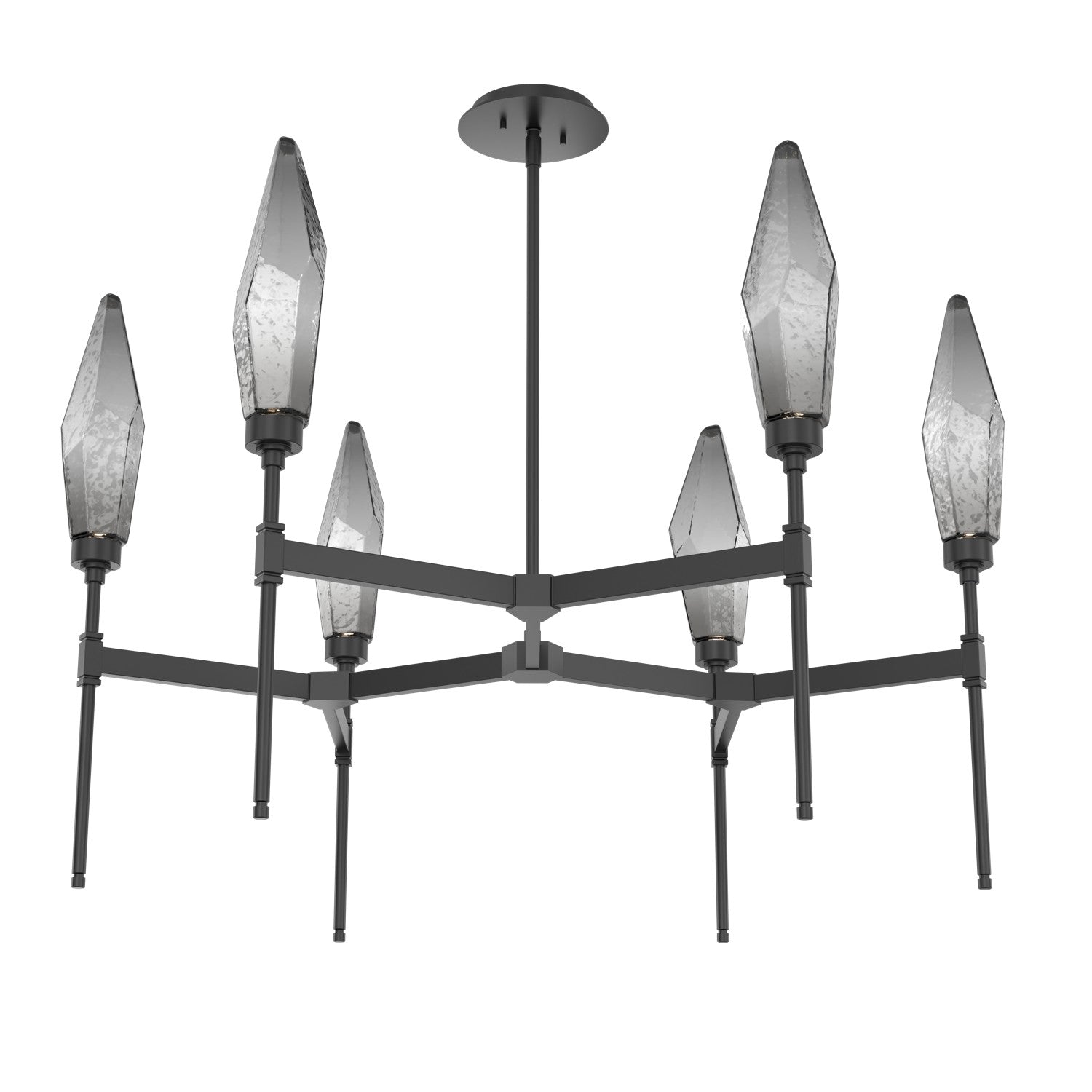 Hammerton Studio - CHB0050-37-MB-CS-001-L1 - LED Chandelier - Rock Crystal - Matte Black