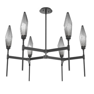 Hammerton Studio - CHB0050-37-MB-CS-001-L3 - LED Chandelier - Rock Crystal - Matte Black