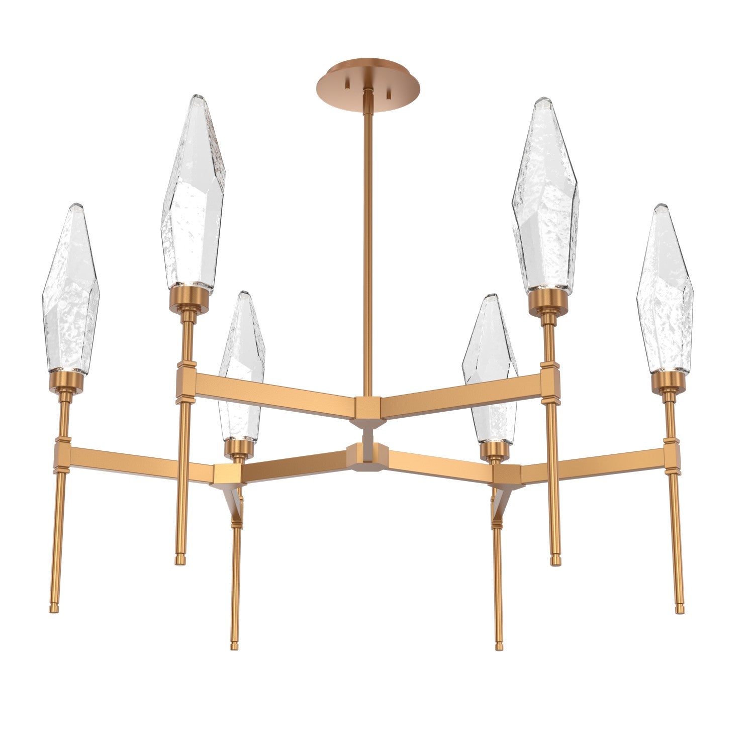 Hammerton Studio - CHB0050-37-NB-CC-001-L3 - LED Chandelier - Rock Crystal - Novel Brass