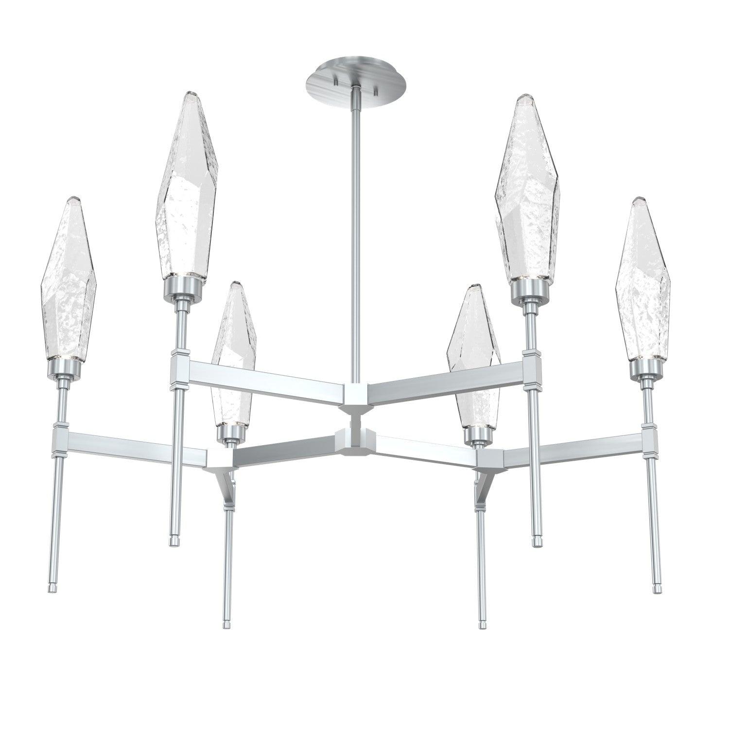 Hammerton Studio - CHB0050-37-SN-CC-001-L1 - LED Chandelier - Rock Crystal - Satin Nickel