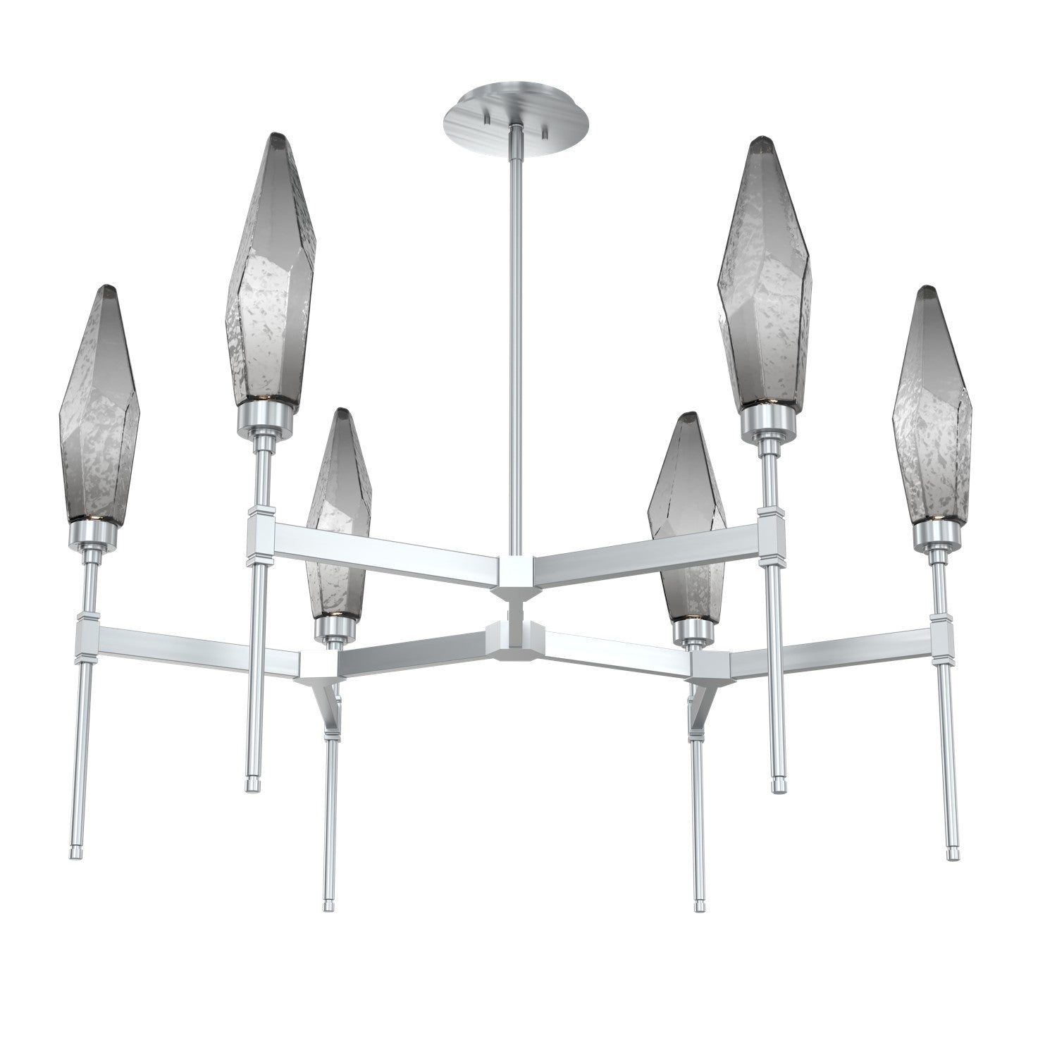 Hammerton Studio - CHB0050-37-SN-CS-001-L1 - LED Chandelier - Rock Crystal - Satin Nickel